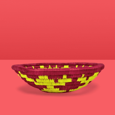 Colored Hand Woven Intango Basket min