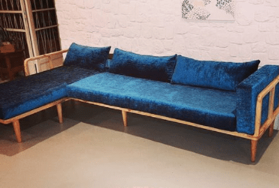 wood sofa